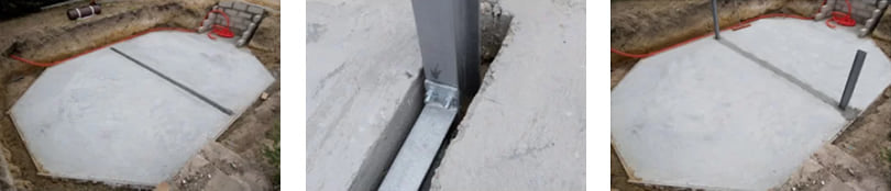 Piscina in legno fuori terra da esterno OCEAN 610x400: rinforzi metallici