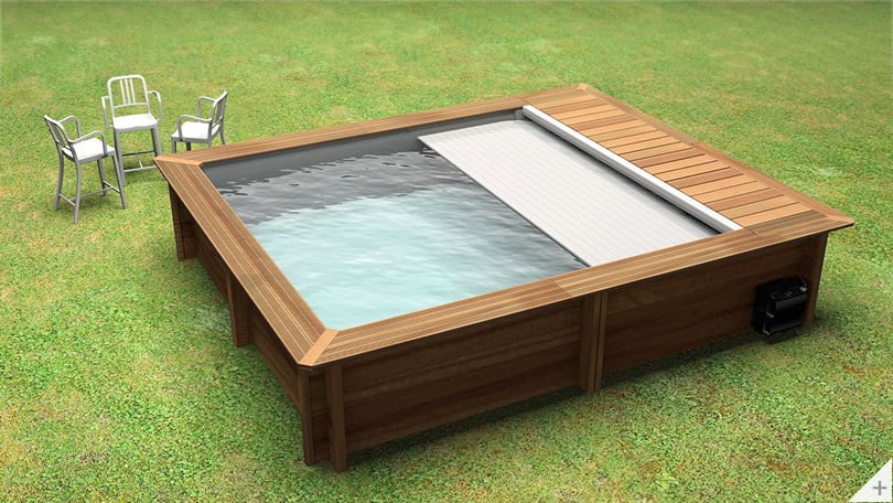 Piscina in legno fuori terra Urban 420x350cm cover