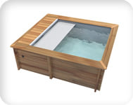 Piscina in legno URBAN 420x350 Kit STANDARD
