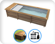 Piscina in legno URBAN 600x320 Kit EASY