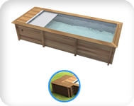 Piscina in legno URBAN 600x320 Kit PRO
