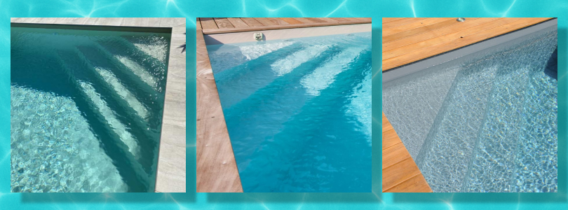 Esempi reali: piscina in legno 5x3 rettangolare con scala ad angolo sotto liner installata in giardino
