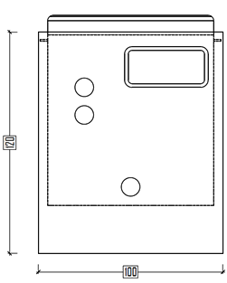 Caratteristiche del kit piscina interrata economica in pannelli d'acciaio con montaggio rapido FAST POOL 8x4 h. 135 cm: prospetto frontale