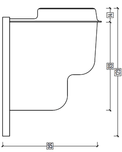 Caratteristiche del kit piscina interrata economica in pannelli d'acciaio con montaggio rapido FAST POOL 8x4 h. 135 cm: prospetto laterale