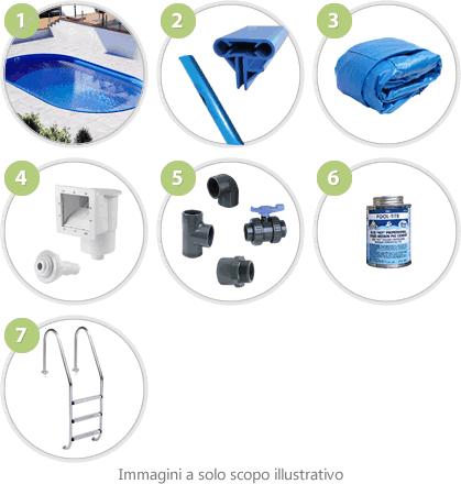 Il kit piscina SKYBLUE RELAX Ø 3,50 m - h.120 EASY