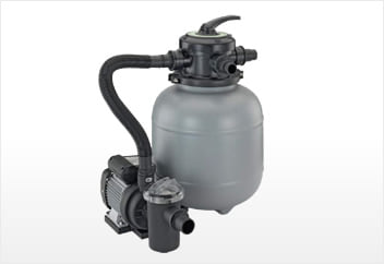 Kit piscina della piscina in legno fuori terra da esterno R?IVA 560: monoblocco filtrante a sabbia