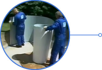 Piscina interrata in lamiera d'acciaio rotonda liner sabbia SKYSAND RELAX 600 h.120 - Tempi rapidi di assemblaggio