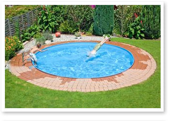 Piscina interrata in lamiera d'acciaio rotonda liner sabbia SKYSAND RELAX 600 h.120 - Immagine 1