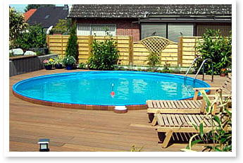 Piscina interrata in lamiera d'acciaio rotonda liner sabbia SKYSAND RELAX 600 h.120 - Immagine 4