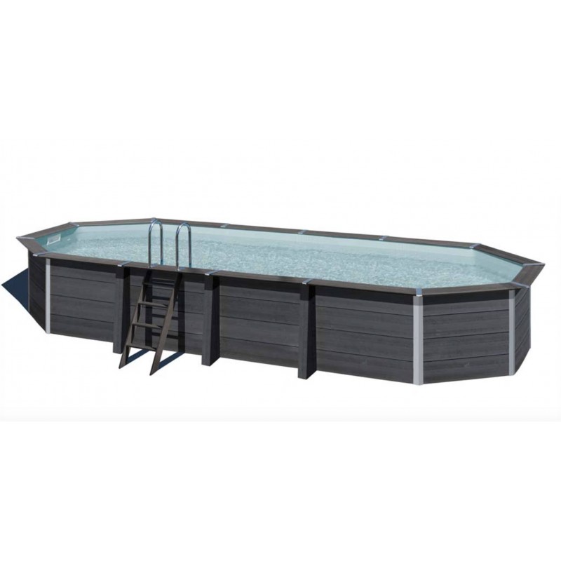 Piscina fuori terra gre materiale composito legno + pvc Piscina fuori terra gre materiale composito legno + pvc