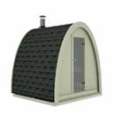 Sauna finlandese a botte da giardino o da esterno pod 2.4x2.3 - Kit struttura della sauna in legno abete rosso