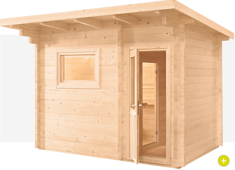 Sauna finlandese da giardino o da esterno Lava - Cover