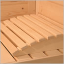 Sauna finlandese da giardino o da esterno Scala Medium - Poggiatesta in legno
