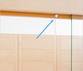 Sauna finlandese Regina 18 - Incluso nel kit sauna - Porta a chiusura magnetica