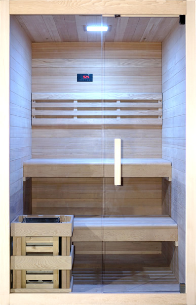 Prospetto tecnico e dimensioni sauna Aria 120