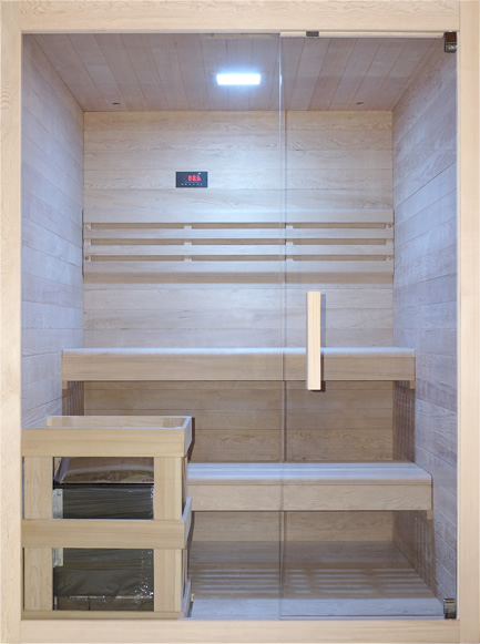 Sauna finlandese - Prospetto tecnico