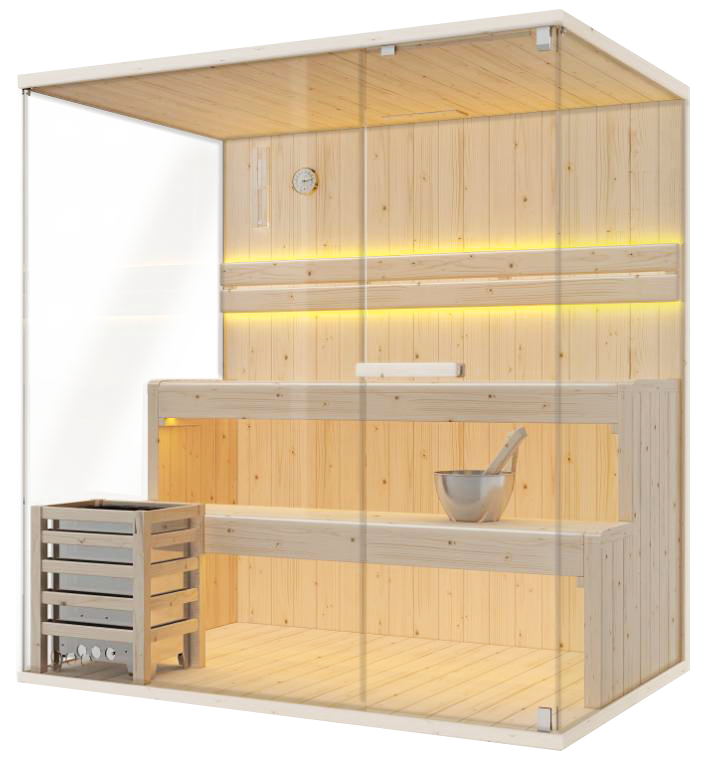Sauna Bella 180B – prospetto tecnico e dimensioni