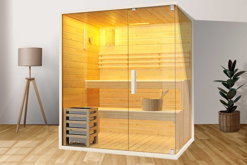 Sauna finlandese Bella 150 da interno – cover