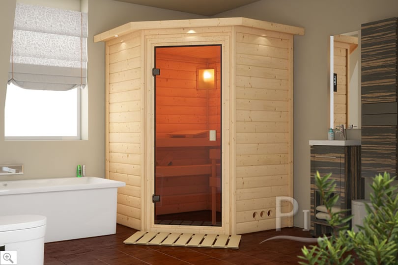 Sauna infrarossi Alicia in ambientazione interna