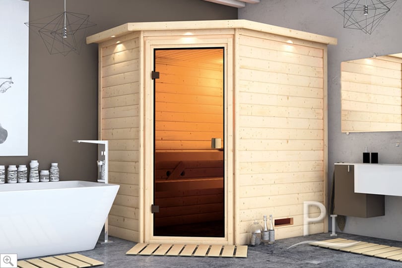 Sauna infrarossi Camelia in ambientazione interna