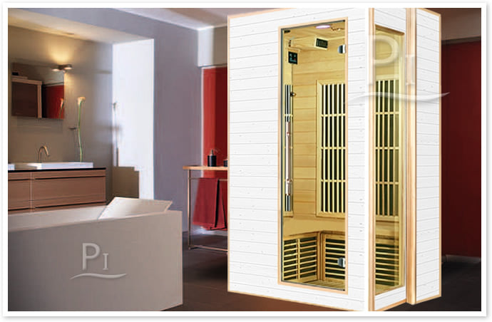 Sauna infrarossi Iris - Foto cabina ambientazione in interni Sauna infrarossi Iris - Foto cabina ambientazione in interni
