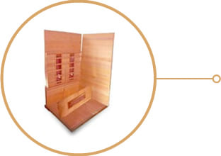 Sauna multifunzione Combi finlandese e infrarossi Bea 180 - Assemblaggio facile e veloce