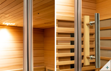 Sauna infrarossi Patty - Foto degli interni: pannello di controllo moderno