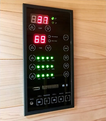 Sauna infrarossi Patty - Incluso nel kit sauna - Pannello di controllo Sauna infrarossi Patty - Incluso nel kit sauna - Pannello di controllo