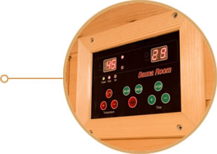 Sauna infrarossi Rossana - Pannello di controllo Sauna infrarossi Rossana - Pannello di controllo