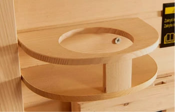 Sauna infrarossi Rossana - Incluso nel kit sauna - Portaoggetti