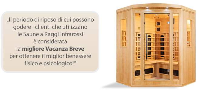 Sauna infrarossi Rossana per migliorare il benessere mentale e fisico Sauna infrarossi Rossana per migliorare il benessere mentale e fisico