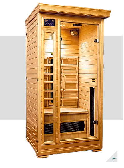 Sauna con lampade infrarossi - Incluso nel kit sauna - Struttura in legno