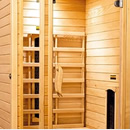 Sauna infrarossi da interno Ambra - Kit porta in vetro