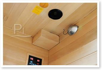 Sauna infrarossi Iris - accessori in dotazione