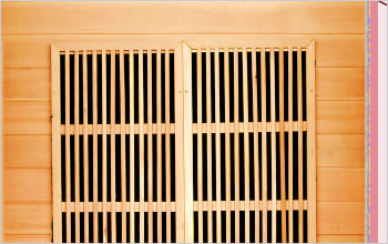 Sauna infrarossi Iris - Incluso nel kit sauna - Schienale in legno Sauna infrarossi Iris - Incluso nel kit sauna - Schienale in legno