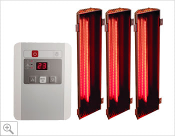 Kit sauna Variado – set lampade a infrarossi spettro completo A+B+C con controller digitale