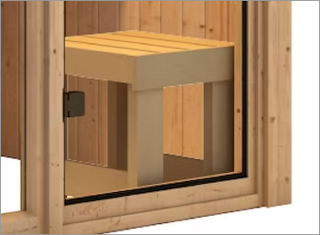 Kit sauna Ava 1: sgabello in legno