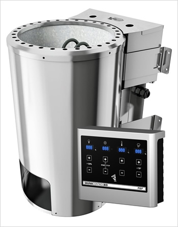 Stufa 3,6 kW Combo-Bio con comandi esterni per sauna Ava 1