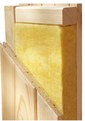 Pareti coibentate 68 mm: basso consumo energetico per sauna Ava 1