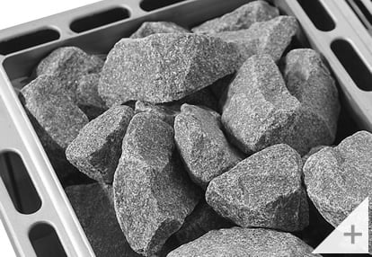 Pietre laviche per stufa elettrica per sauna combo-bio