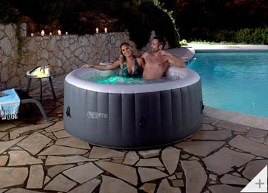 Vasca idromassaggio gonfiabile infinite spa rotonda XTRA 4 posti - Materiali resistenti