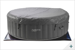 Vasca idromassaggio gonfiabile infinite spa rotonda XTRA 4 posti - Kit spa 1 - Copertura