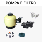 Impianto piscine in cemento con pompa e filtro a sabbia