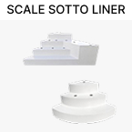 Scale per piscine interrate sotto liner