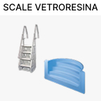 Scale per piscine interrate in vetroresina