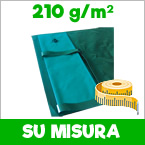 Coperture invernali per la Piscina con fascette e tubolari da 210 g/mq