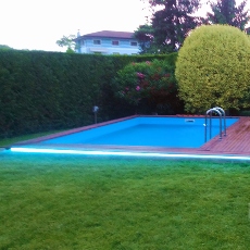 Piscina in legno fuori terra JARDIN 8x5 - kit interrata