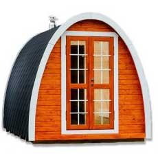 Sauna da giardino finlandese Pod 4 X 2,4 m Sauna da giardino finlandese Pod 4 X 2,4 m
