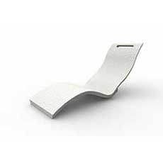 Sedia a sdraio SERENDIPITY CHAISE - solo seduta - BIANCO