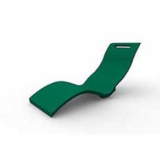 Sedia a sdraio SERENDIPITY CHAISE - solo seduta - VERDE